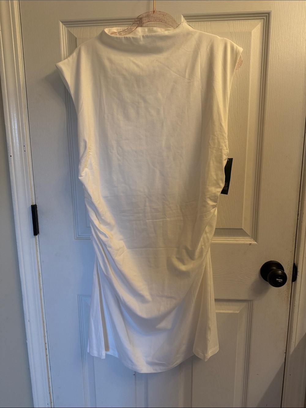 Wild Fable White Sleeveless ruched dress size 1X